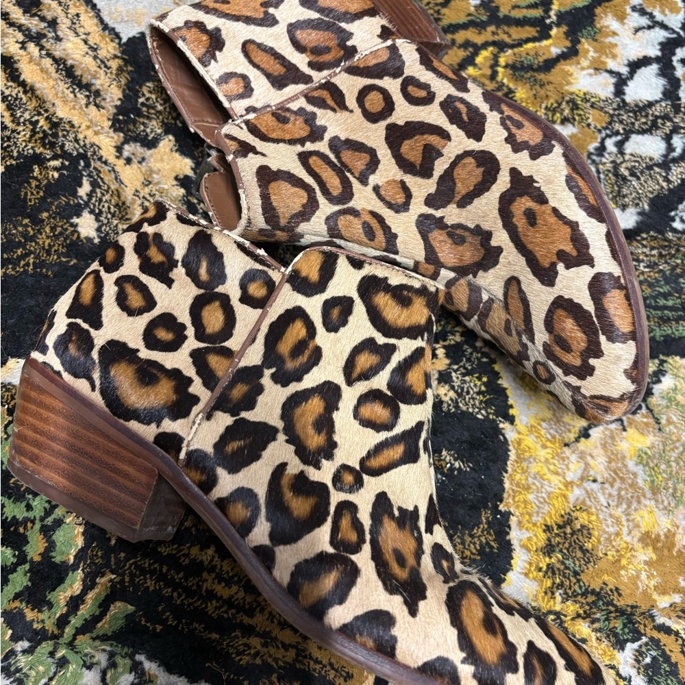 Sam Edelman Leopard Print Petty Boot 8